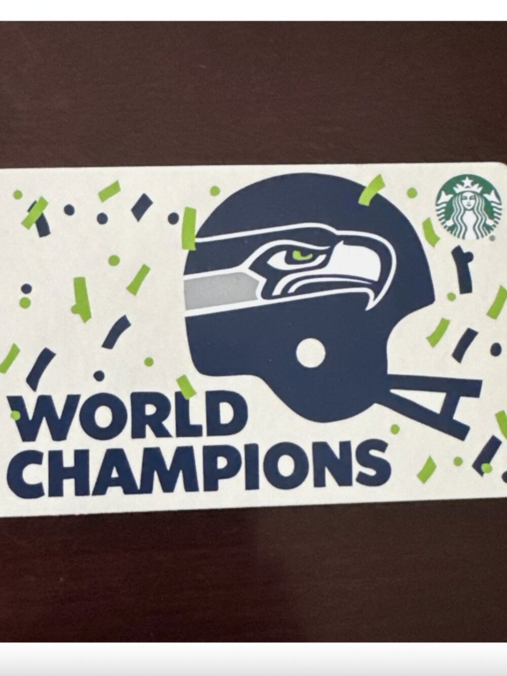 Starbucks Super Bowl Champions Gift Card (empty)